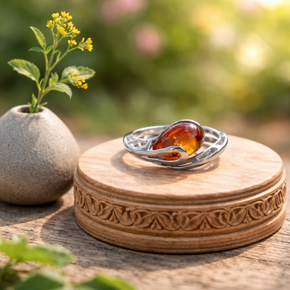 Baltic Amber Ring
